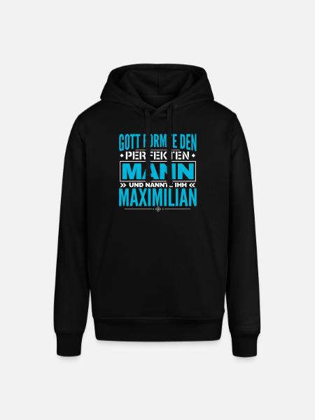 Maximilian Name Design - Stanley/Stella Unisex Hoodie SOUNDER - Schwarz