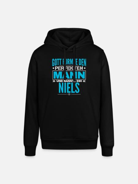 Niels Name Design - Stanley/Stella Unisex Hoodie SOUNDER - Schwarz