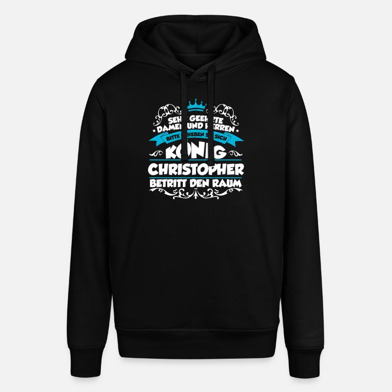 Christopher Name Design - Stanley/Stella Unisex Hoodie SOUNDER - Schwarz