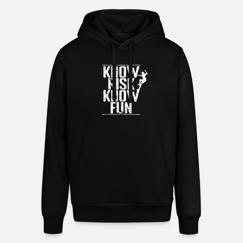 Know Risk Know Fun Bouldering - Stanley/Stella SOUNDER Unisex Hoodie - black