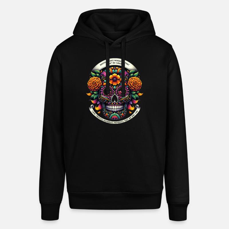 Calavera de souci éternel - Sweat à capuche SOUNDER Stanley/Stella Unisexe - noir