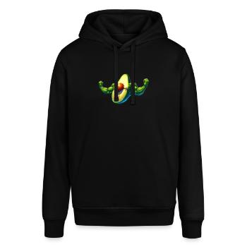 Starke Avocado - Stanley/Stella Unisex Hoodie SOUNDER - Schwarz - Vorne - Alina (178cm) & Michal (187cm)