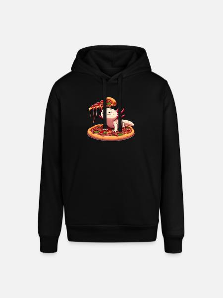 Pizza Party for Axolotl - Stanley/Stella SOUNDER Unisex Hoodie - black