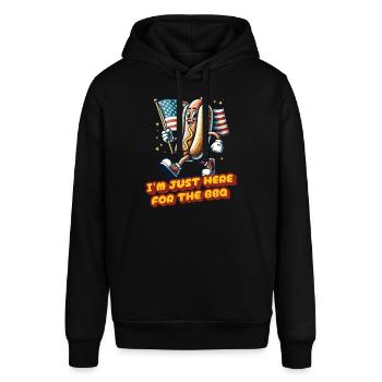 Ici pour le barbecue du 4 juillet Memorial Day Independence - Sweat à capuche SOUNDER Stanley/Stella Unisexe - noir - Devant - Alina (178cm) & Michal (187cm)