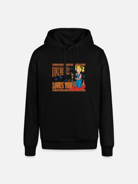 Lucifur Loves You Cat Friends - Stanley/Stella SOUNDER Unisex Hoodie - black