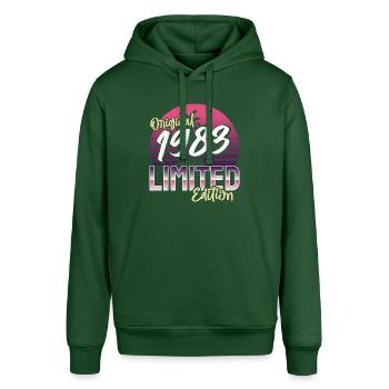 SW 1983 édition originale limitée - Sweat à capuche SOUNDER Stanley/Stella Unisexe - vert bouteille - Devant - Alina (178cm) & Michal (187cm)