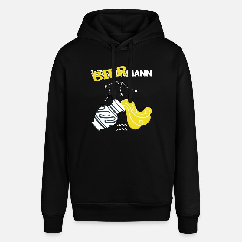 Sternzeichen Wassermann Aquarius Bier Geschenk - Stanley/Stella Unisex Hoodie SOUNDER - Schwarz