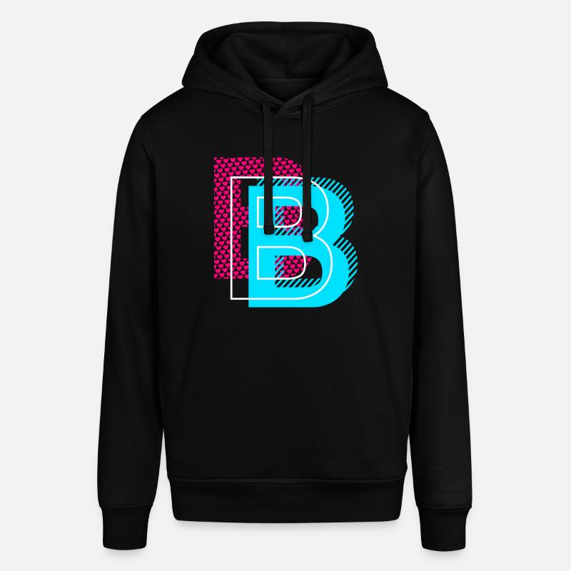 Lettre initiale B - Sweat à capuche SOUNDER Stanley/Stella Unisexe - noir