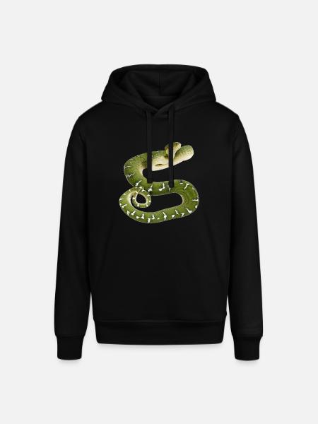 Snake reptile green white - Stanley/Stella SOUNDER Unisex Hoodie -