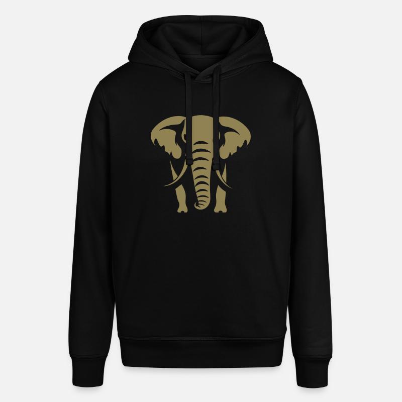 Silhouette d’éléphant - Sweat à capuche SOUNDER Stanley/Stella Unisexe - noir