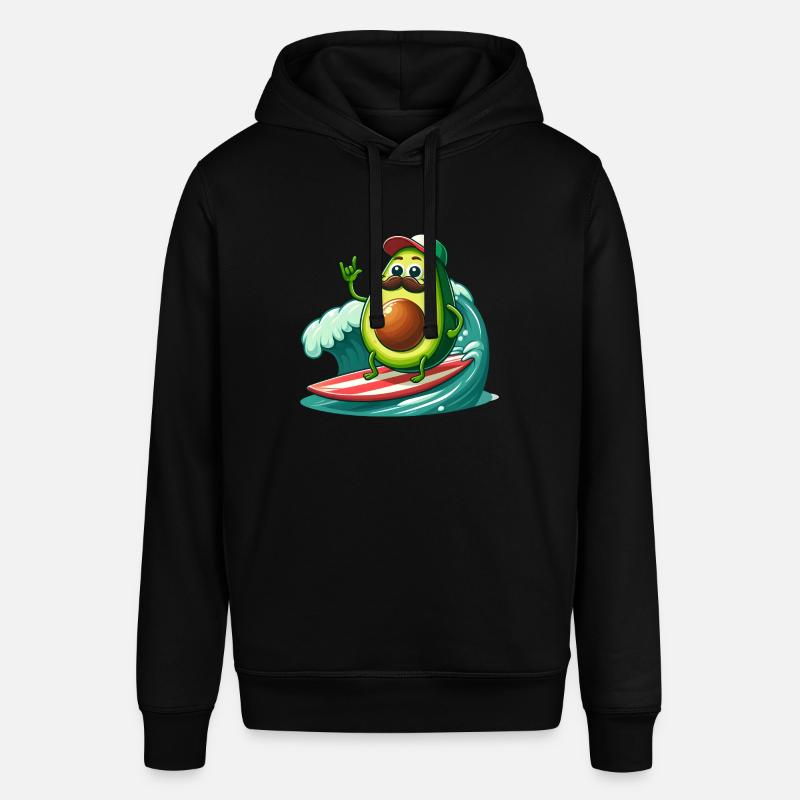 Avocat surfeur à moustache - Sweat à capuche SOUNDER Stanley/Stella Unisexe - noir