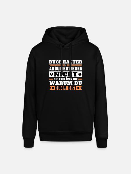Buchhalter argumentieren nicht - Stanley/Stella Unisex Hoodie SOUNDER - Schwarz