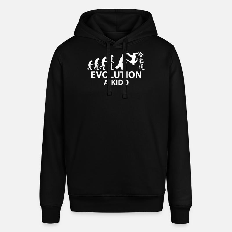 Aikido Evolution T-Shirt & Geschenkidee - Stanley/Stella Unisex Hoodie SOUNDER - Schwarz