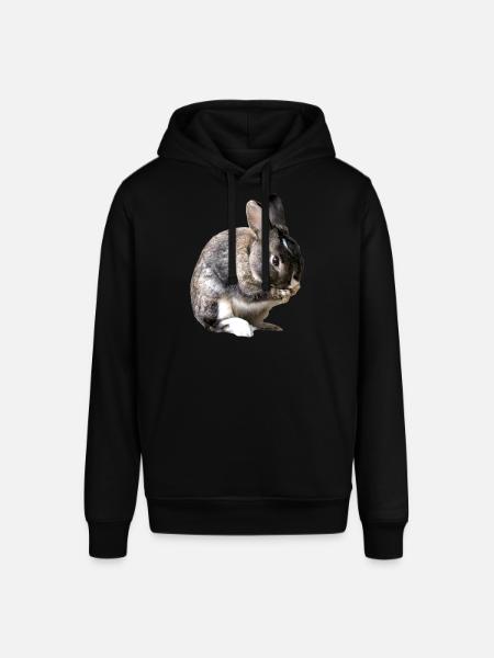 rabbit - Stanley/Stella SOUNDER Unisex Hoodie - black