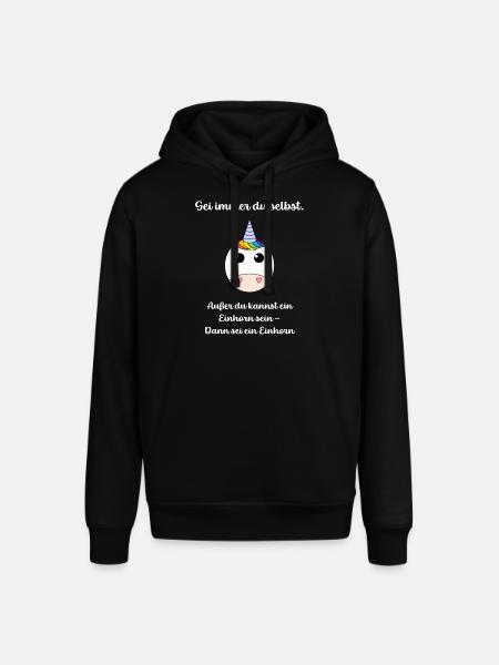 Sei ein Einhorn - Stanley/Stella Unisex Hoodie SOUNDER - Schwarz