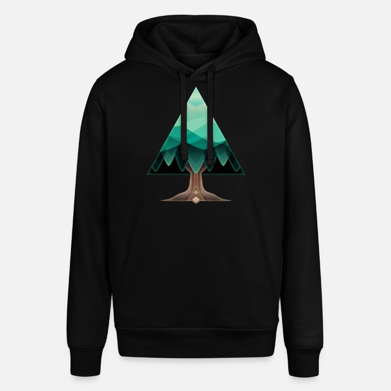 The triangular tree - Stanley/Stella SOUNDER Unisex Hoodie - black