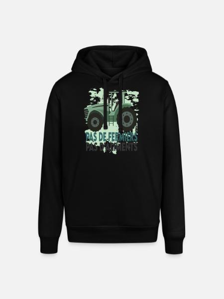 Pas de fermiers Pas d'aliments - Sweat à capuche SOUNDER Stanley/Stella Unisexe - noir