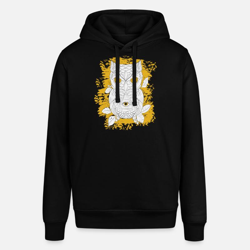 GOLDENE EULE LINEAR - Stanley/Stella Unisex Hoodie SOUNDER - Schwarz