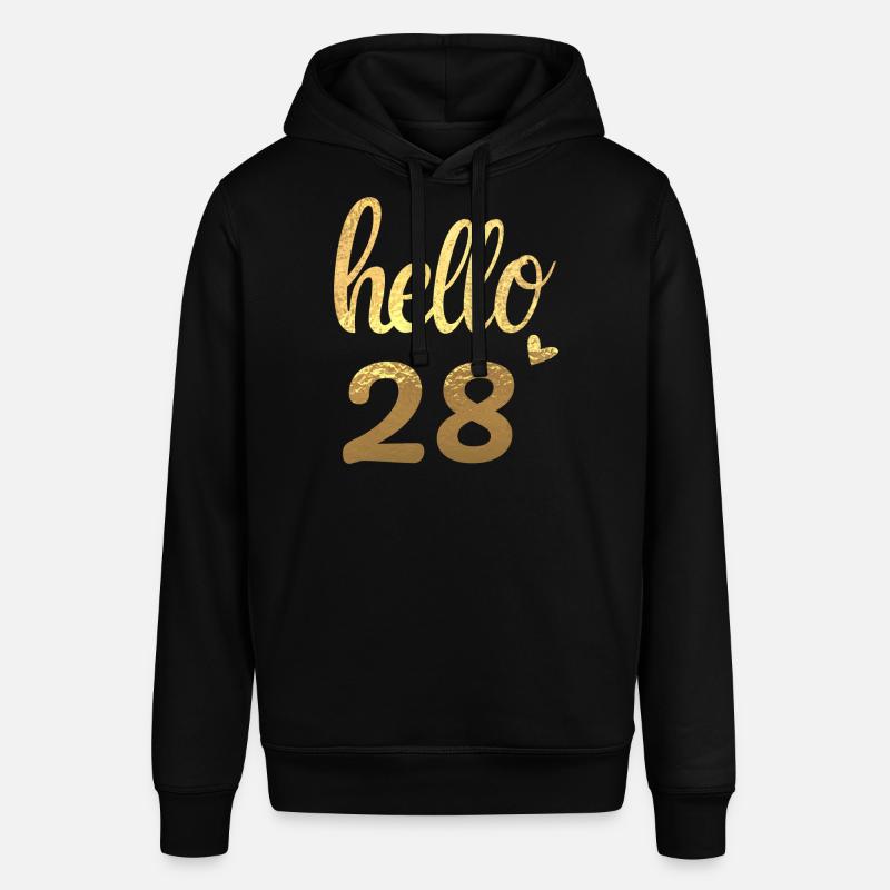 Hello 28 doré - Sweat à capuche SOUNDER Stanley/Stella Unisexe - noir