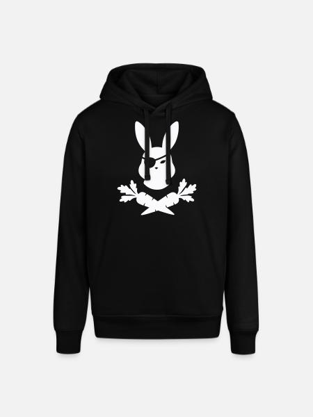 Rabbit Pirate - Stanley/Stella SOUNDER Unisex Hoodie - black