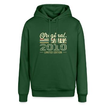 Juillet 2010 Original Cadeau Anniversaire 2010 - Sweat à capuche SOUNDER Stanley/Stella Unisexe - vert bouteille - Devant - Alina (178cm) & Michal (187cm)