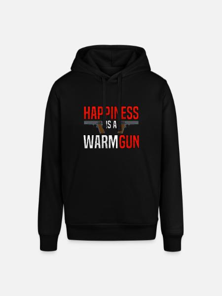 Happiness is a warm gun - Stanley/Stella SOUNDER Unisex Hoodie - black
