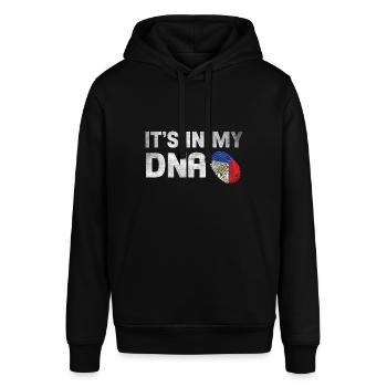 DNA Filipino Design für stolze Pinoys - Stanley/Stella Unisex Hoodie SOUNDER - Schwarz - Vorne - Alina (178cm) & Michal (187cm)
