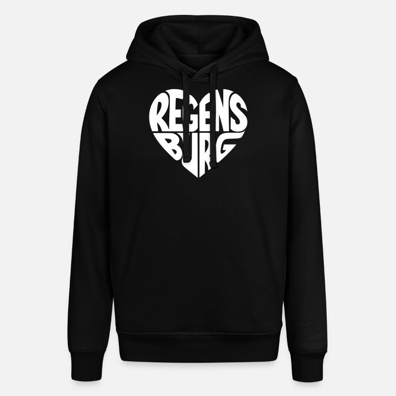 Regensburg Herzdesign - Stanley/Stella Unisex Hoodie SOUNDER - Schwarz