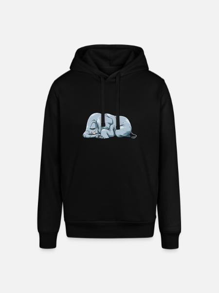 Niedlicher Schlafender Elefant - Stanley/Stella Unisex Hoodie SOUNDER - Schwarz