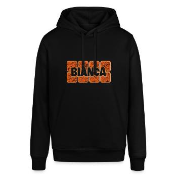 Bianca als Vorname - Stanley/Stella Unisex Hoodie SOUNDER - Schwarz - Vorne - Alina (178cm) & Michal (187cm)