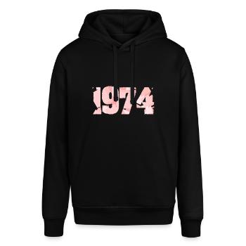 1974 - Stanley/Stella SOUNDER Unisex Hoodie - black - Front - Alina (178cm) & Michal (187cm)