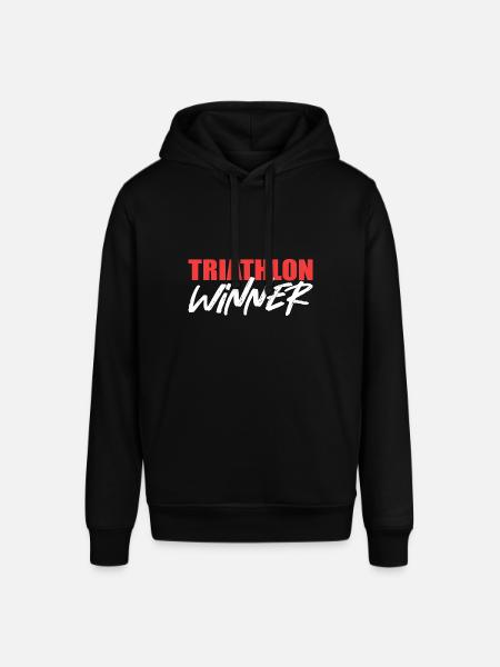 Triathlon Winner Champion Gift - Stanley/Stella SOUNDER Unisex Hoodie - black