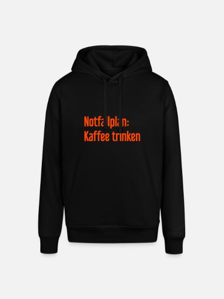 Kaffee-Notfallplan - Stanley/Stella Unisex Hoodie SOUNDER - Schwarz