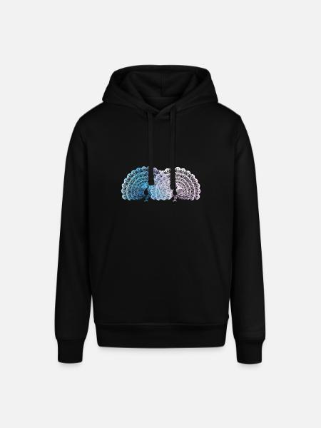 Cute Peacock - Stanley/Stella SOUNDER Unisex Hoodie - black
