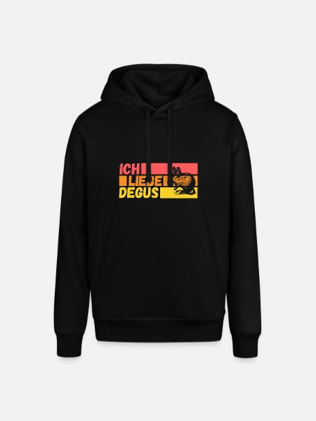 Ich Liebe Degus - Stanley/Stella Unisex Hoodie SOUNDER - Schwarz