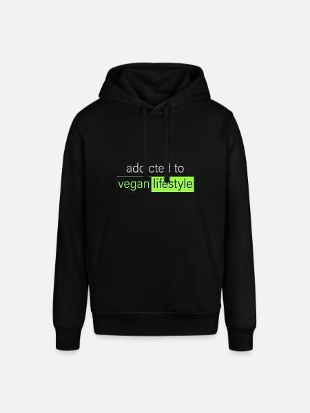 addicted to vegan lifestyle - Stanley/Stella SOUNDER Unisex Hoodie - black