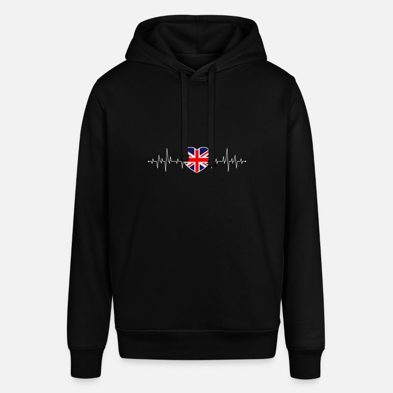 Royaume-Uni & Angleterre Puls Drapeau anglais - Sweat à capuche SOUNDER Stanley/Stella Unisexe - noir