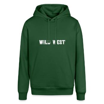 Wild West - Stanley/Stella Unisex Hoodie SOUNDER - Flaschengrün - Vorne - Alina (178cm) & Michal (187cm)