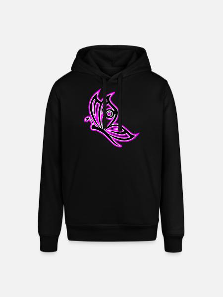 Butterfly Pink - Stanley/Stella SOUNDER Unisex Hoodie - black