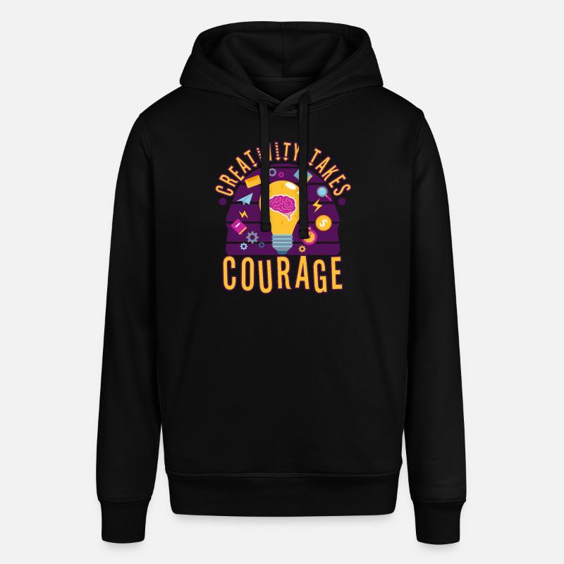 La créativité demande du courage - Sweat à capuche SOUNDER Stanley/Stella Unisexe - noir
