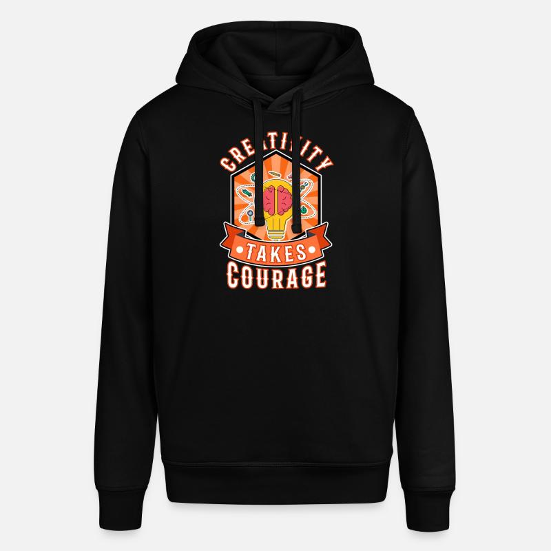 La créativité demande du courage - Sweat à capuche SOUNDER Stanley/Stella Unisexe - noir