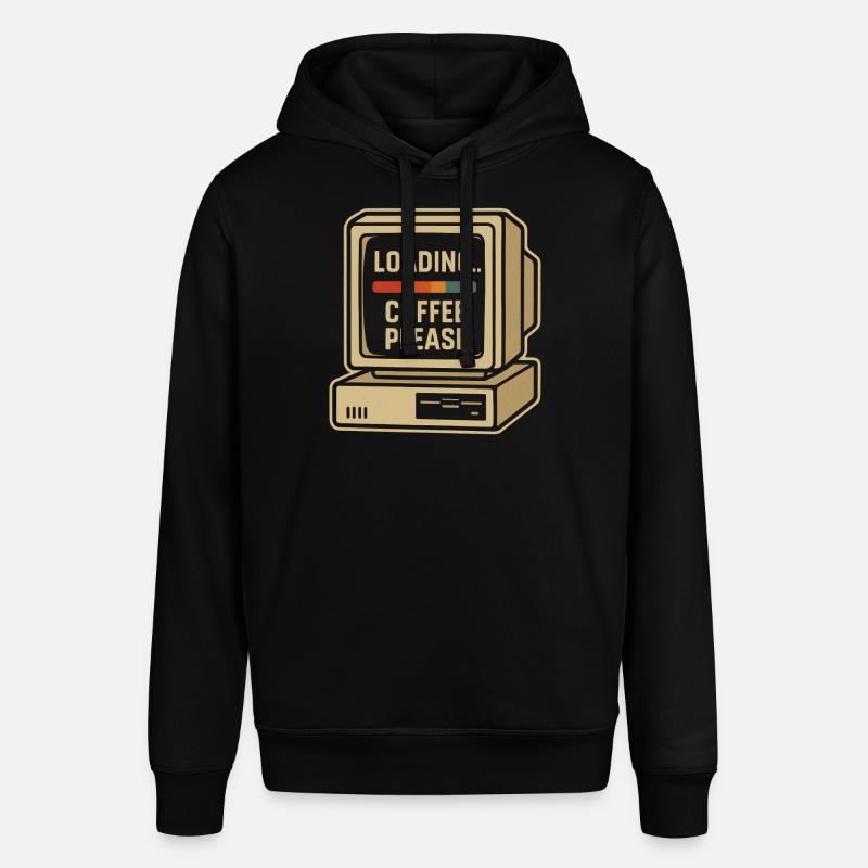 Loading Coffee Please Retro Computer - Stanley/Stella SOUNDER Unisex Hoodie - black