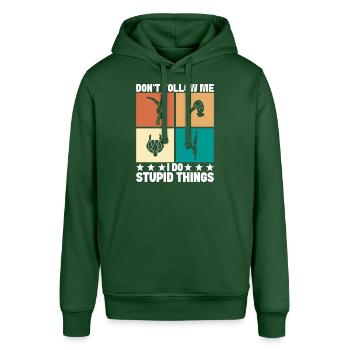 Kunstspringen Turmspringer Sprungbrett - Stanley/Stella Unisex Hoodie SOUNDER - Flaschengrün - Vorne - Alina (178cm) & Michal (187cm)