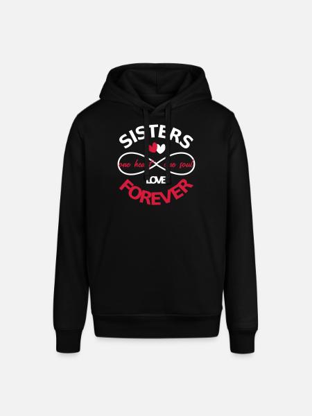 Sisters forever BFF - Stanley/Stella SOUNDER Unisex Hoodie - black