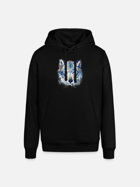 Art Wolf - Stanley/Stella SOUNDER Unisex Hoodie - black