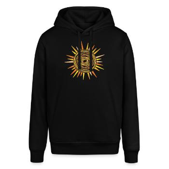 Sonnenschein Waldkind Du bist das Sonnenschein-Ges - Stanley/Stella Unisex Hoodie SOUNDER - Schwarz - Vorne - Alina (178cm) & Michal (187cm)
