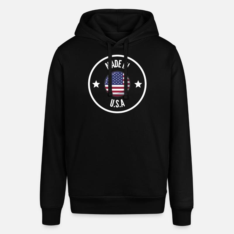 MADE IN USA White - Sweat à capuche SOUNDER Stanley/Stella Unisexe - noir