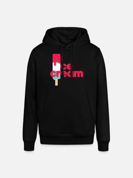 Crème glacée - Sweat à capuche SOUNDER Stanley/Stella Unisexe - noir