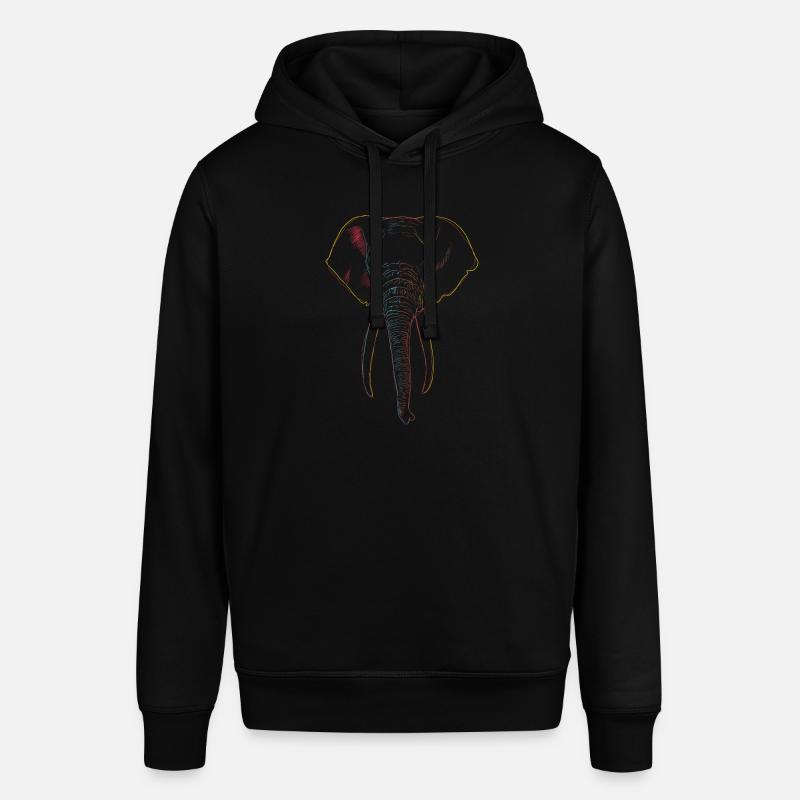 Éléphant - Sweat à capuche SOUNDER Stanley/Stella Unisexe - noir