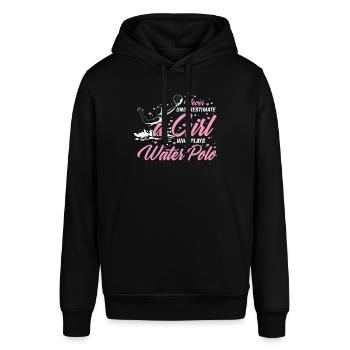 Wasserball Wasserballer Wassersport Geschenk - Stanley/Stella Unisex Hoodie SOUNDER - Schwarz - Vorne - Alina (178cm) & Michal (187cm)